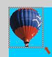 A box appears around the selected image.